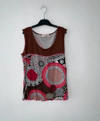 Débardeur bordeau femme taille 38