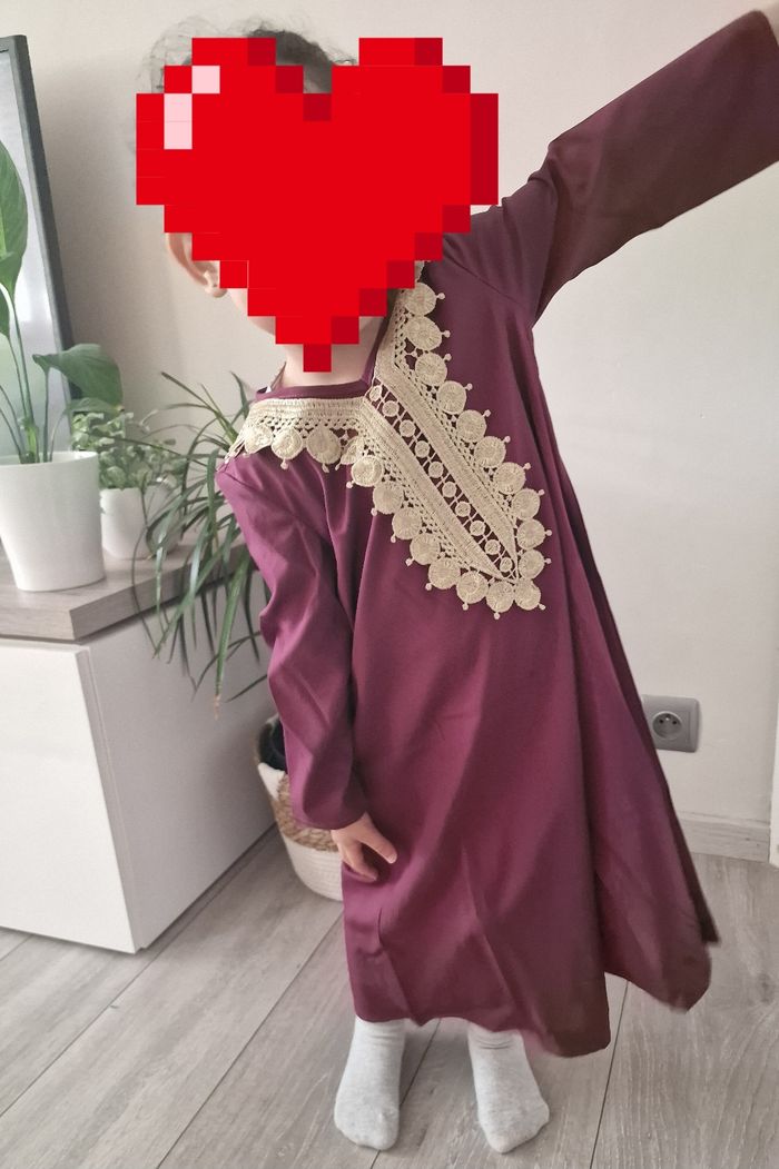 Jolie robe abaya enfant 12 /18 mois - photo numéro 6