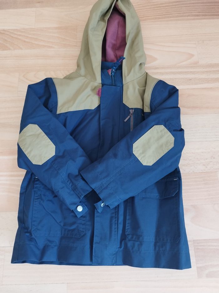 Blouson 2 en 1 veste imperméable et gilet zippé garçon 4 ans Queshua - photo numéro 2