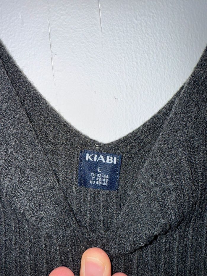 Ensemble robe et petit pull de grossesse gris - photo numéro 3