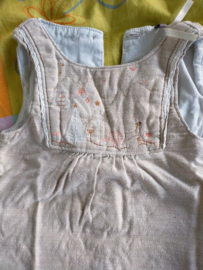 Adorable salopette fille 9 mois - photo numéro 2