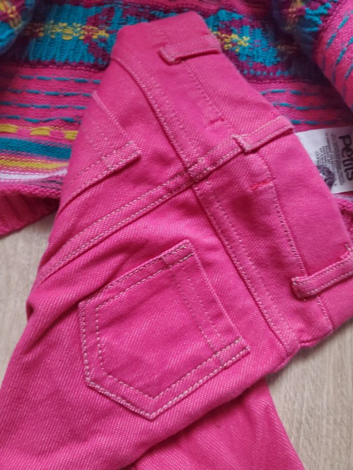 🌴 Ensemble rose pantalon et gilet taille 3 mois - photo numéro 4