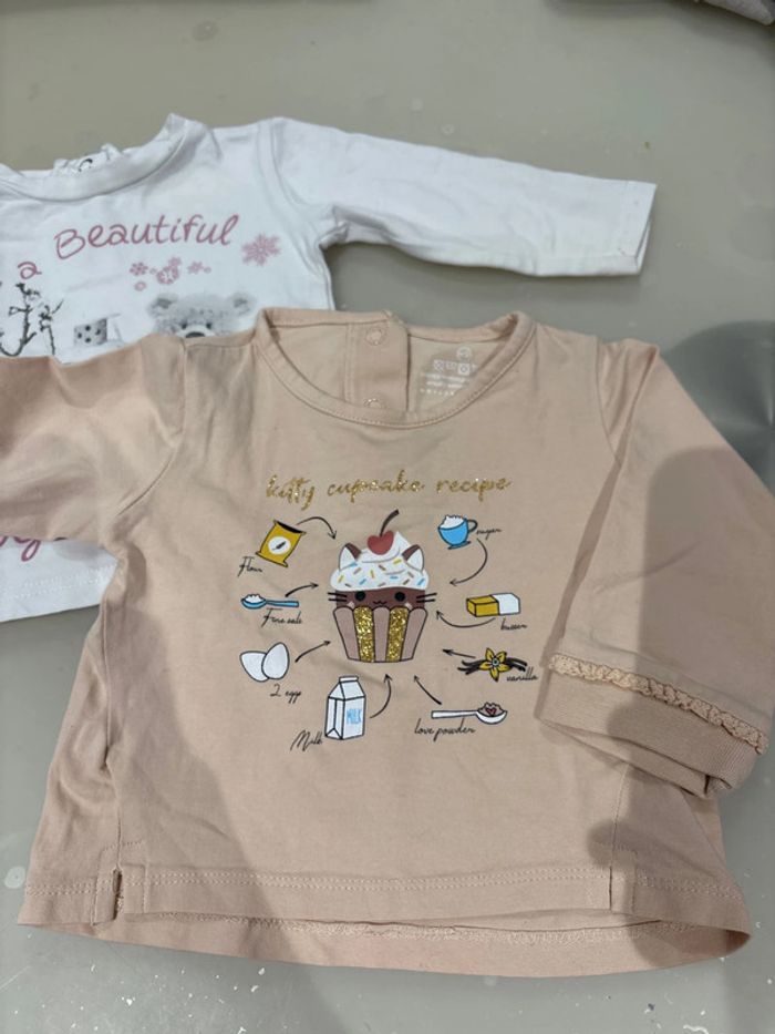 Lot tee shirt bébé fille - photo numéro 2