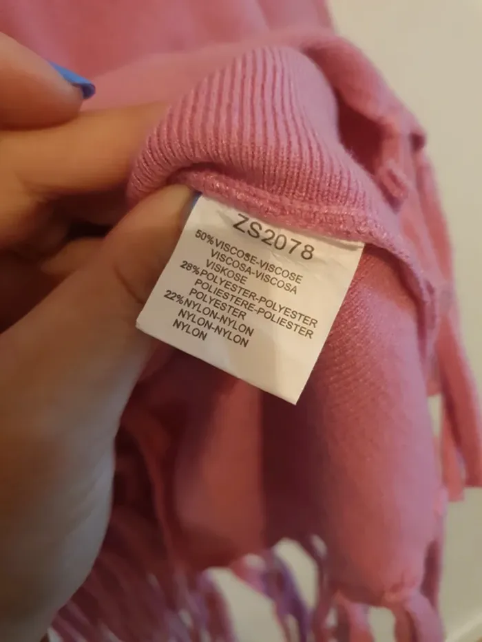 Pull franges rose vintage - photo numéro 6