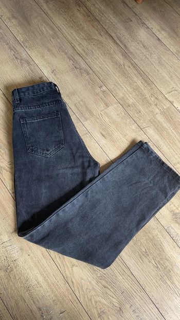 Jean large mom noir femme ado S état neuf