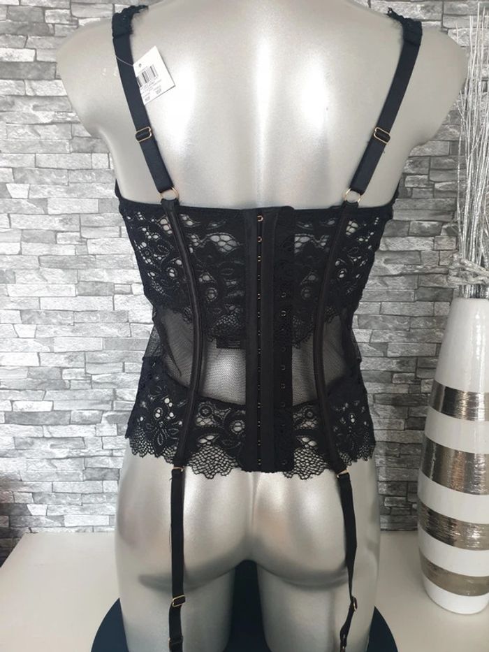 Guêpière sexy noire Taille 95/F - photo numéro 2