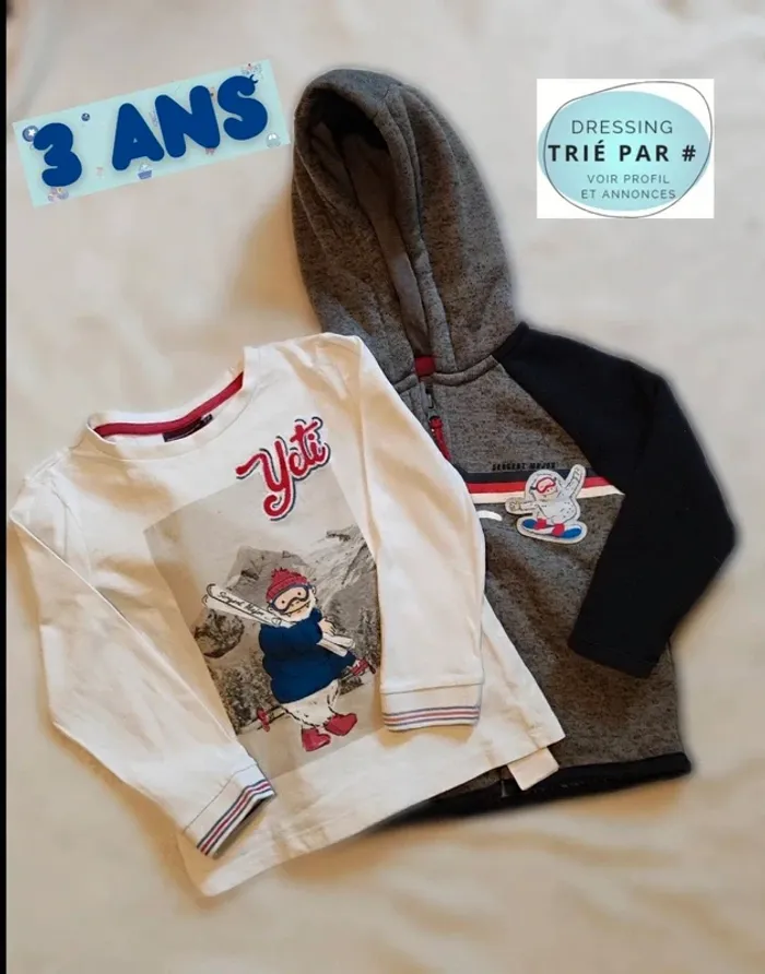 Ensemble hiver chaud 3 ans
