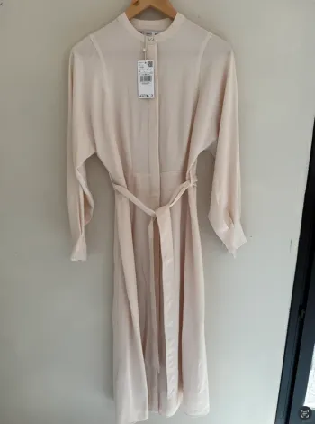 Robe chemisier Mango beige