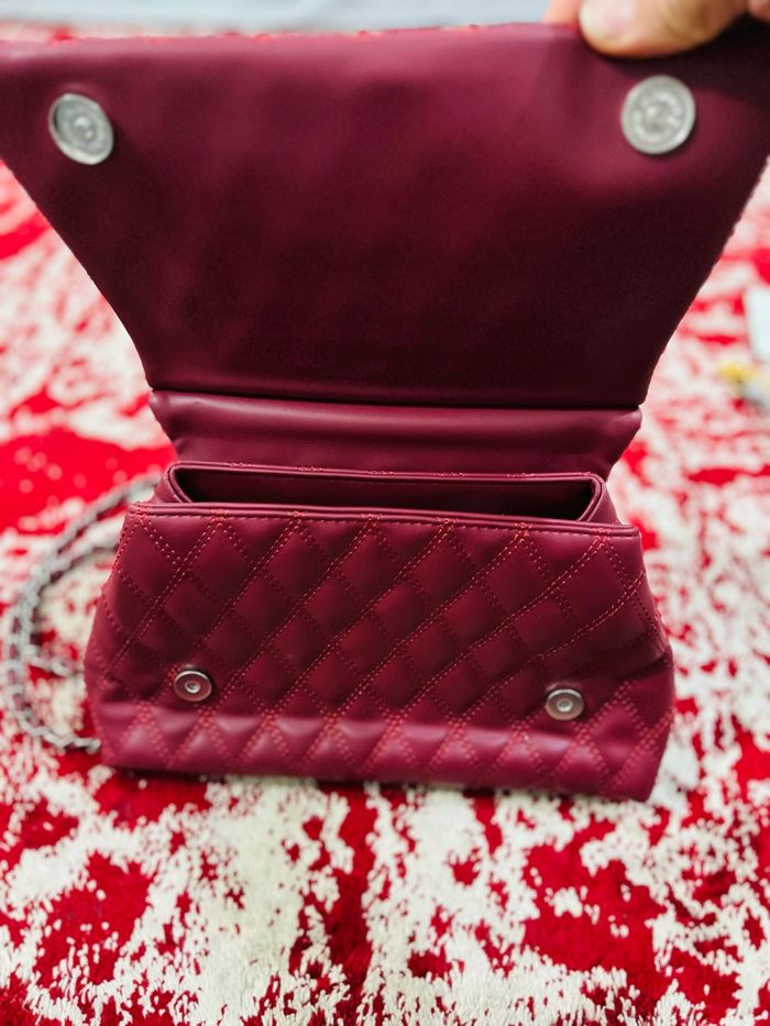 Sac à main bordeaux verde – élégant et chic - photo numéro 6