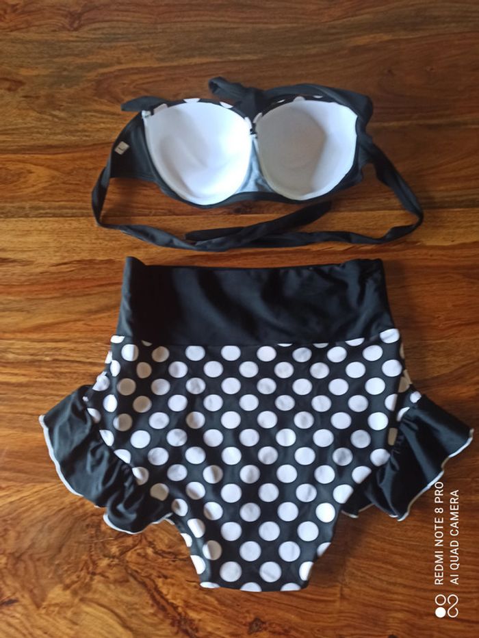 Maillot de Bain Femme 2 pièces Taille haute 40 - photo numéro 2