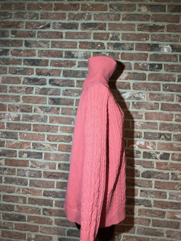 Pull col roulé torsadé rose Lili Sidonie Taille M / 38 - photo numéro 12