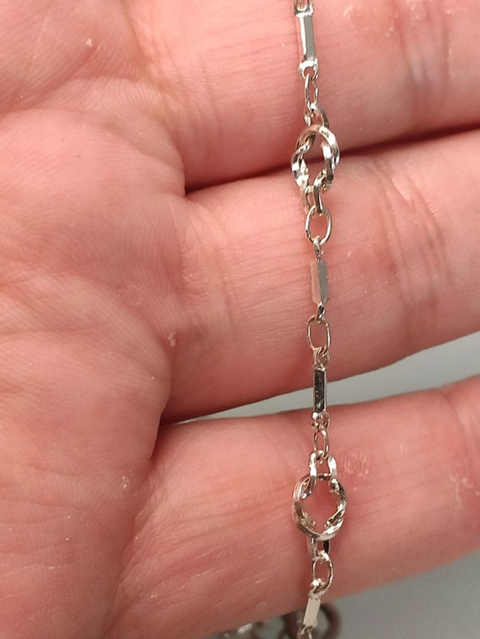 Chaîne argentée longue - photo numéro 5