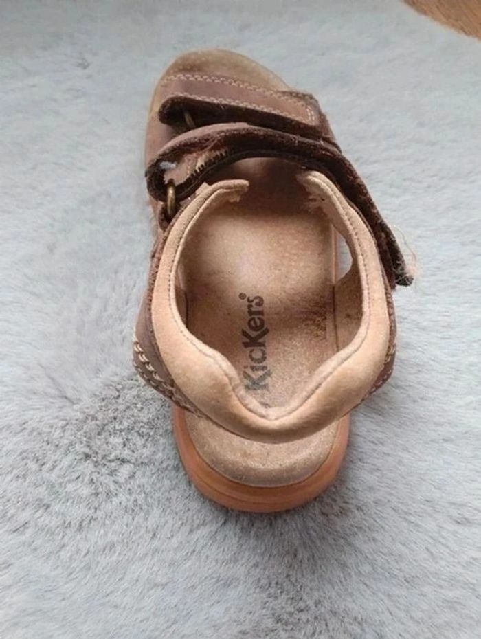 Sandales Kickers Platino marron clair pointure 30 - photo numéro 9