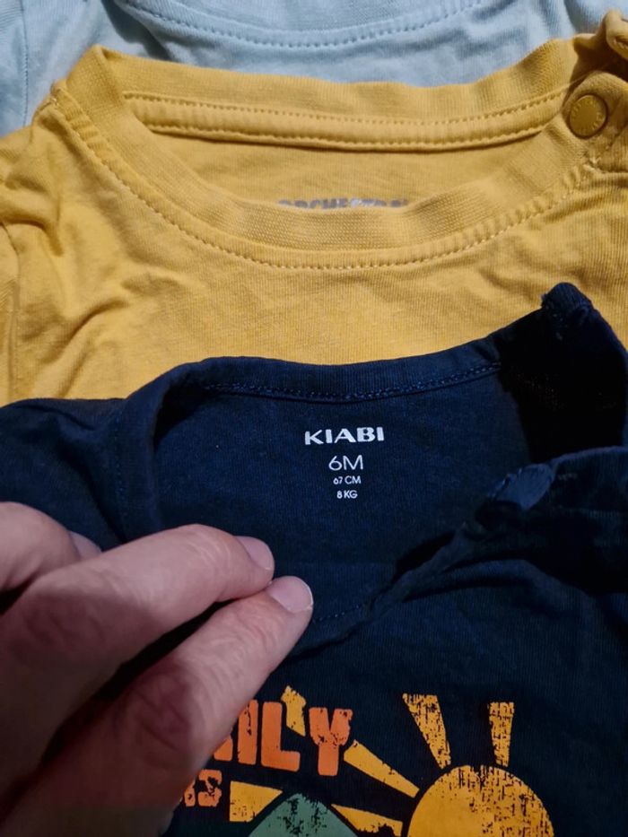 Lot de 5 tee shirt 6 mois - photo numéro 3