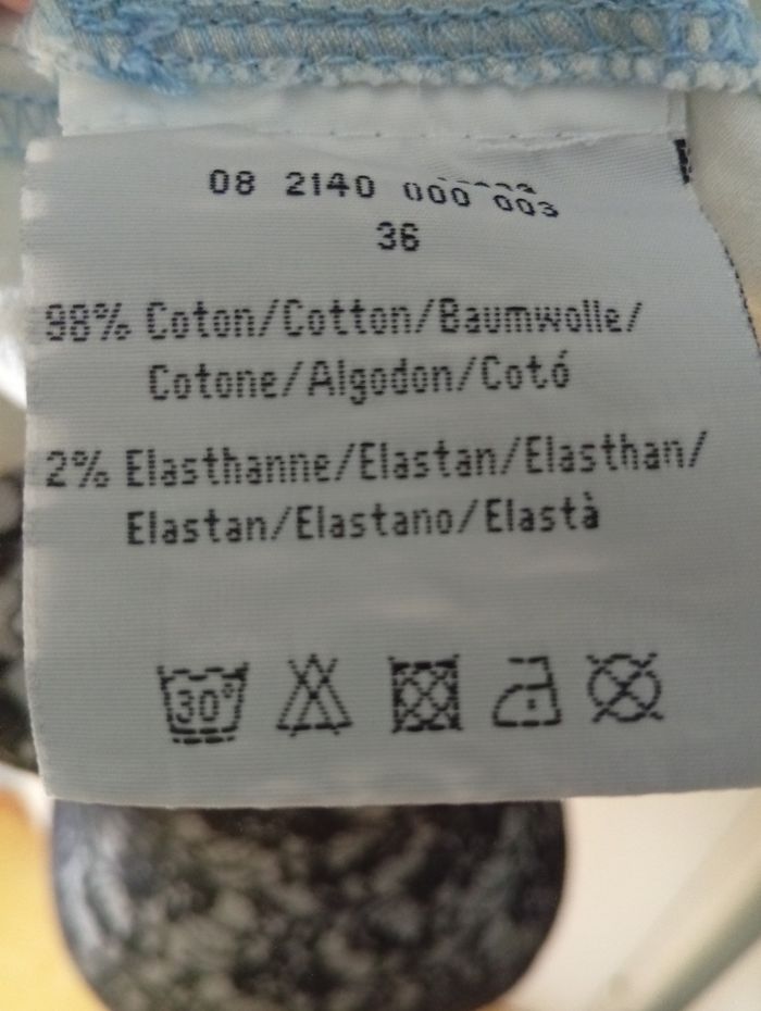 Jolie robe manches courtes style délavé - photo numéro 10