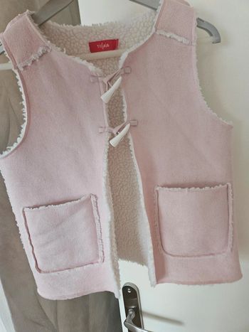 Boléro Veste sans manche style daim mouton