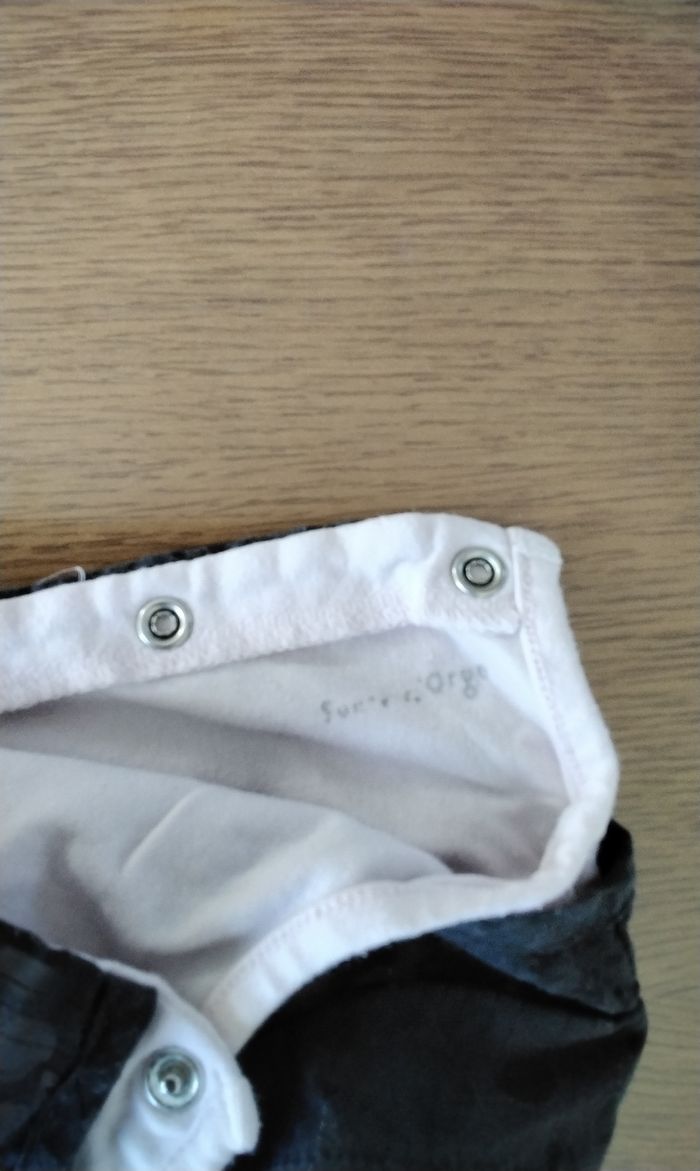 Chemise manches longues , Sucre D'orge , rose et gris , 1Mois - photo numéro 2