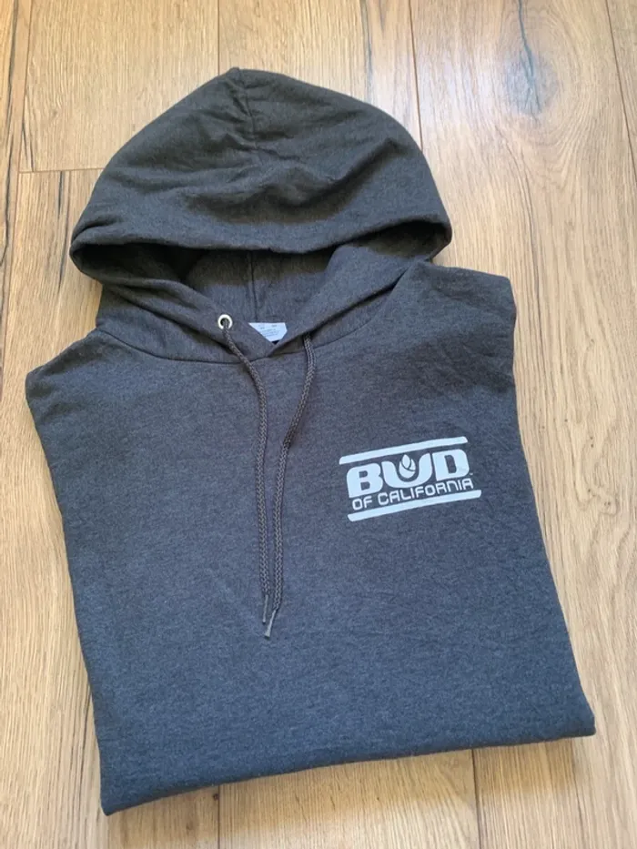 Sweat à capuche Champion Gris foncé « Bud of California » Taille XL - photo numéro 2