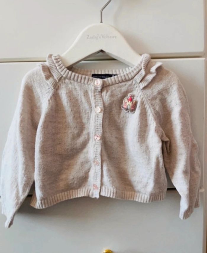 Gilet crème bébé fille 6 mois sergent major