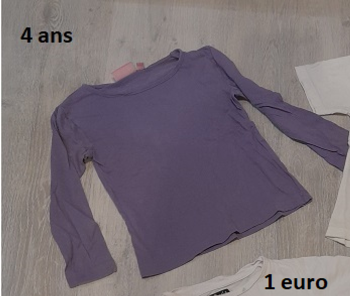 lot de t shirts fille 4 ans - photo numéro 2