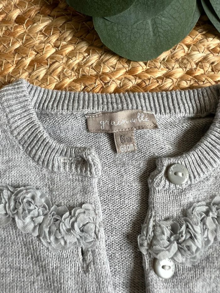 Gilet cœur grain de blé 6m - photo numéro 3