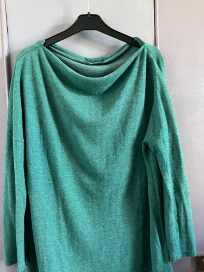 Pull col drapé