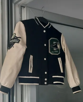 Blouson Teddy enfant manches simili cuir