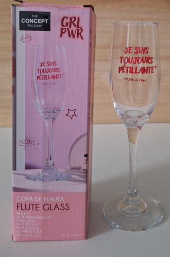 Flûte à champagne imprimée