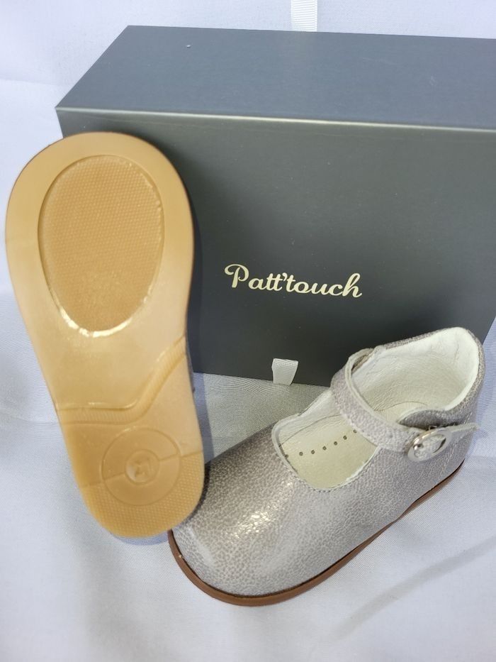 Chaussures charles IX fille en cuir gris Point 21 Made in France 🇨🇵 - photo numéro 4