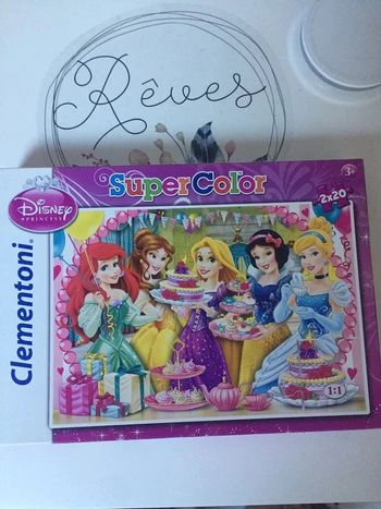 Puzzles x 2 Princesses Disney