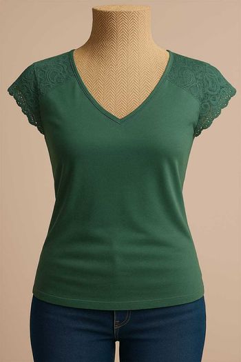 Haut debardeur vert Lulumary Taille S Neuf