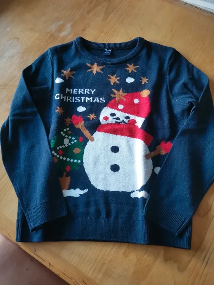 Pull de Noël mixte 10 ans Kiabi - photo numéro 3