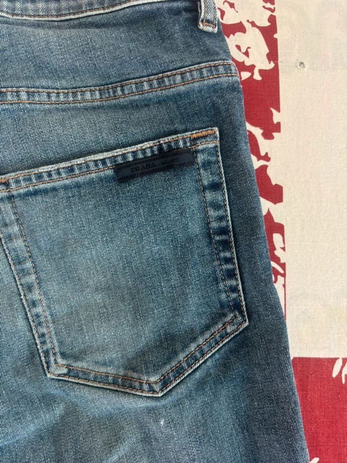 Jeans coupe slim Prada taille 38 bleu marine coupe slim - photo numéro 9