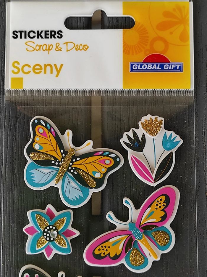 Stickers 3D papillons - photo numéro 2