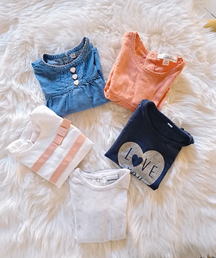 Lot de 5 tops