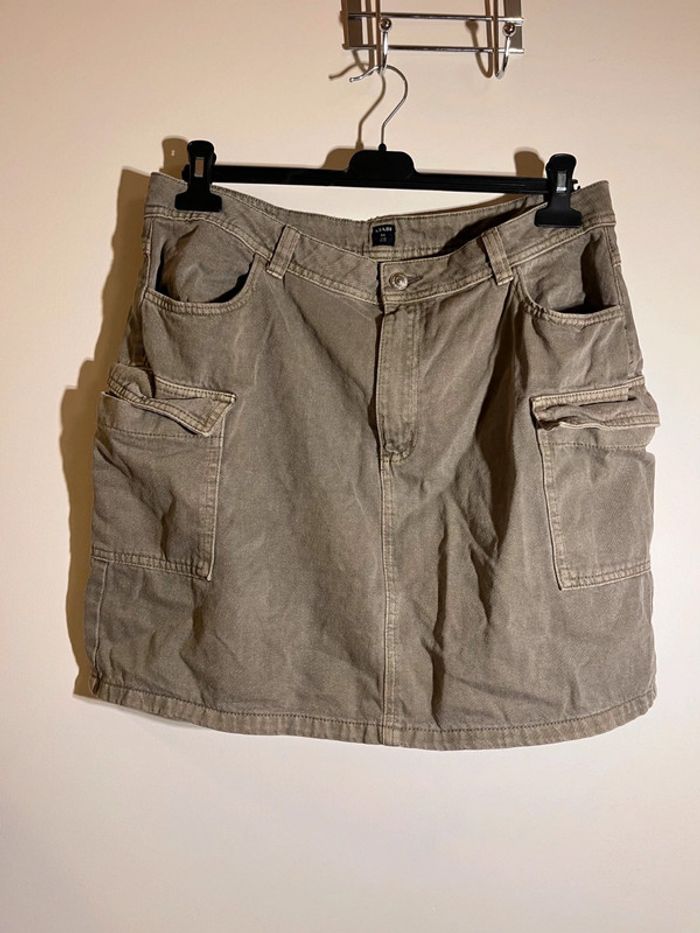 Jupe jeans cargo kaki kiabi taille 44