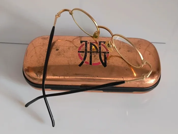 Jean-Paul Gaultier - Monture de lunettes de vue vintage - Métal doré