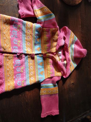 Joli gilet multicolore 18 mois