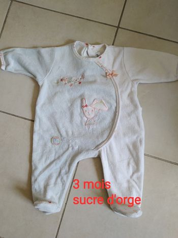 Pyjama 3 mois Sucre d'orge