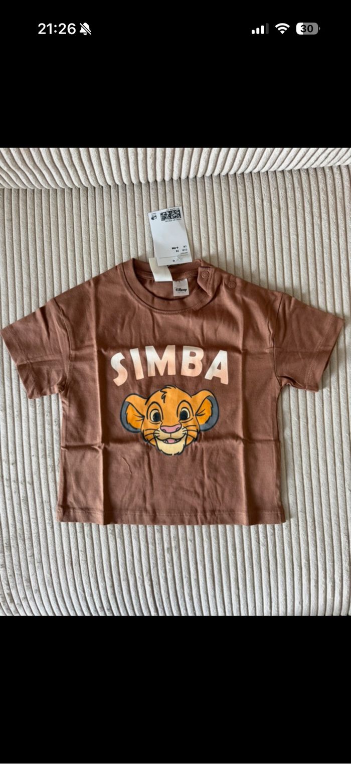 Tee shirt Disney marron « SIMBA »