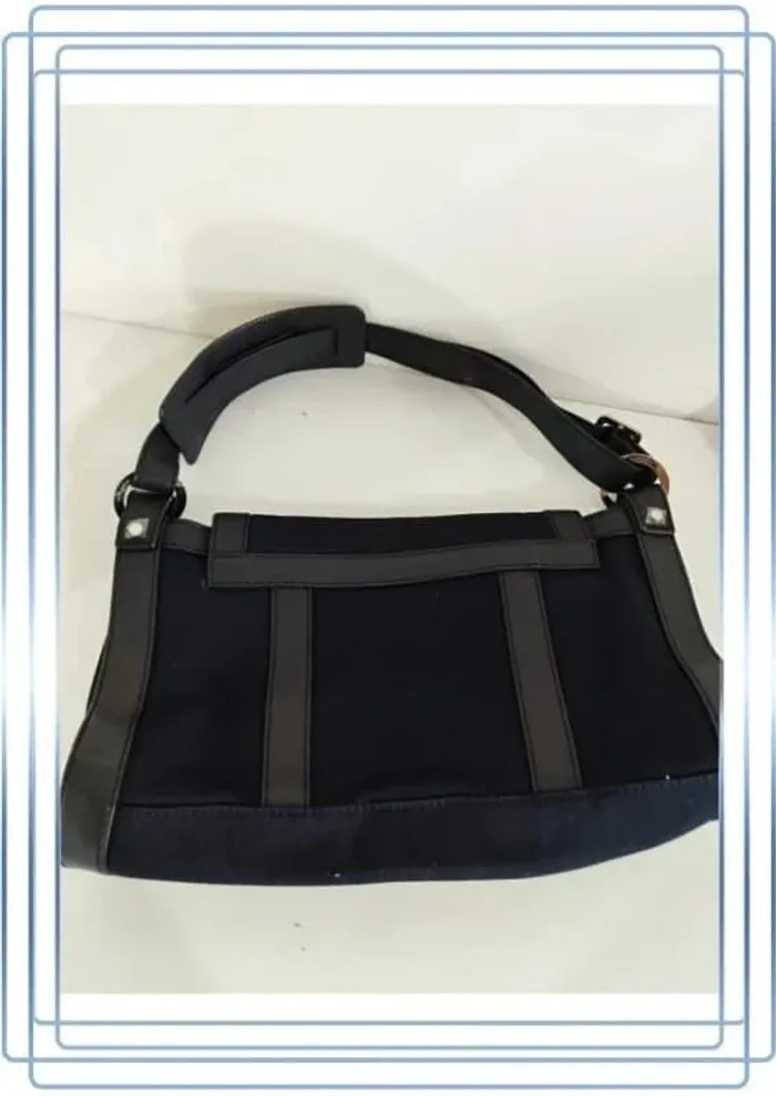 Sac à bandoulière noir Sequoia, bon état mais quelques traces, 36x19cm - photo numéro 2