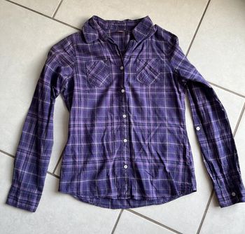 Chemise violette à carreaux Kiabi taille 12ans