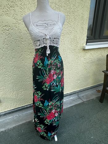 🌸 Robe longue à fines bretelles – Taille S