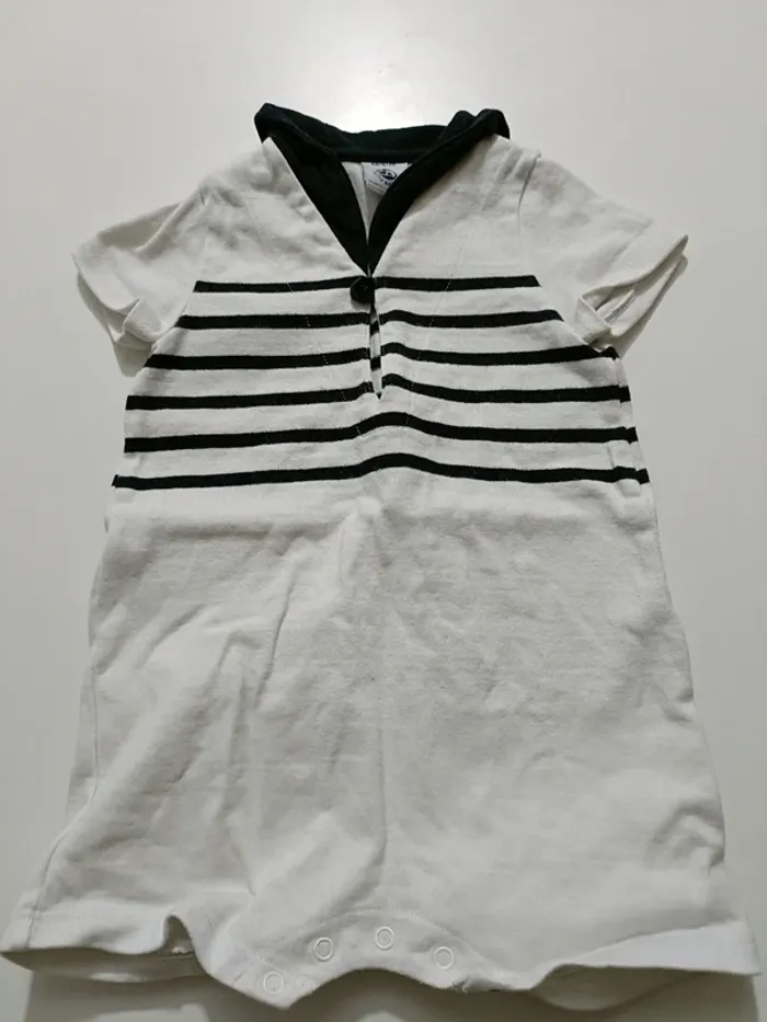 Barboteuse marinière petit bateau
