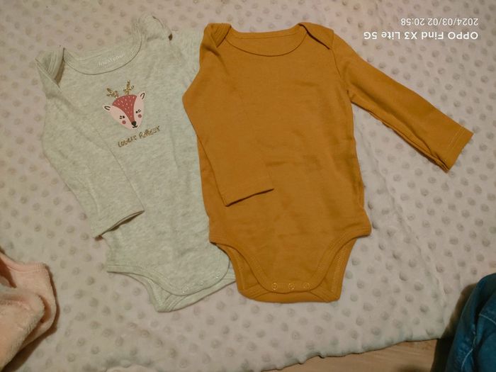 Lot bodies manches longues