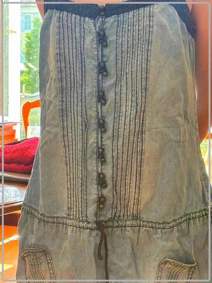 Tunique en jeans taille 36 marque blanco - photo numéro 2