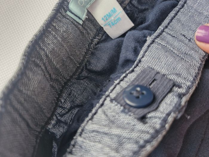 Ensemble garçon (T-shirt + short) 12 mois 74 cm Obaïbi Bleu marine - photo numéro 8