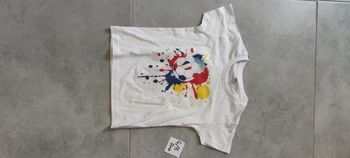 T-shirt blanc foot garçon 4/5 ans