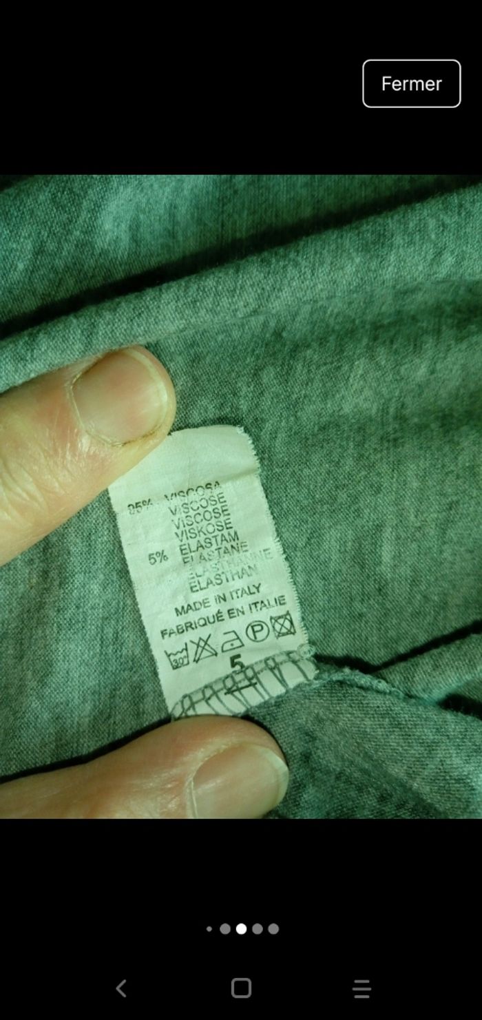 Haut tunique, taille 5 avec strass en 48/50 - photo numéro 5