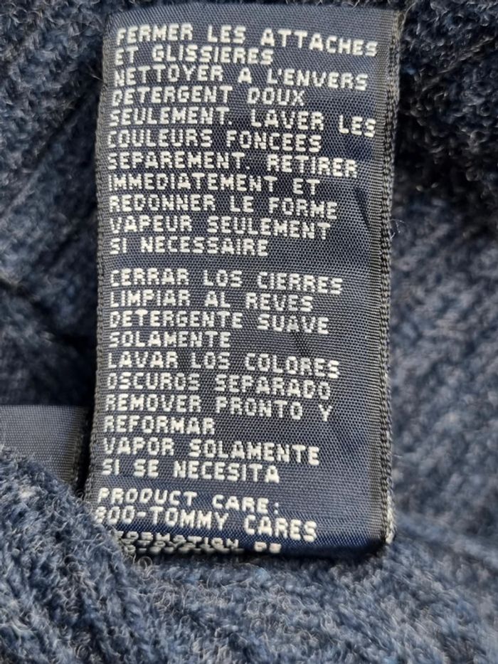 Veste zippée Tommy Hilfiger – Bleu – Taille M Hommes (mesures en photos) - photo numéro 8